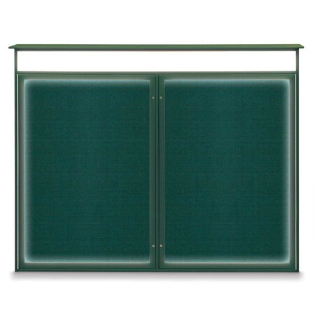 United Visual Products Single Door Enclosed Indoor Letterboard UV1124SD3036-SATIN-BURGUN
